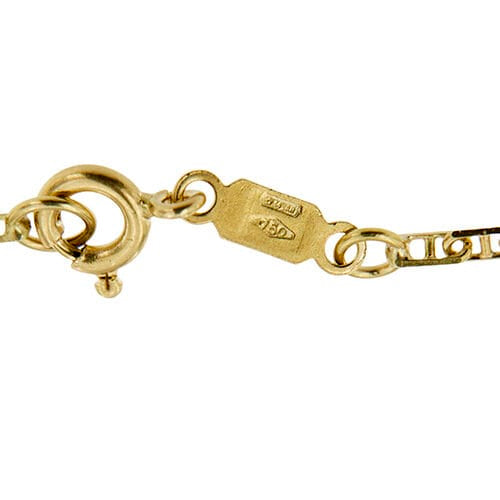 Collier Chini - Collier maille forçat en or jaune 18 ct 58 Facettes 40238
