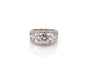 Bague 53 Bague en platine avec diamant 0,75 ct et diamants 58 Facettes 27853-27369