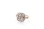 Bague 53.5 Bague Art déco en or 18k et platine avec diamants 58 Facettes 27847-27609