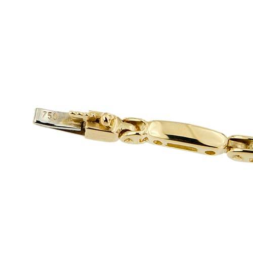 Bracelet Bracelet à segments en or jaune 18 ct avec saphirs et diamants 58 Facettes 35277