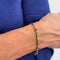 Bracelet Bracelet à segments en or jaune 18 ct avec saphirs et diamants 58 Facettes 35277