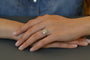 Bague 53 Bague Art déco en platine et or 18k, diamants 1,40 ct 58 Facettes 27849-27136B