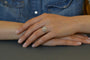 Bague 53 Bague Art déco en platine et or 18k avec diamants 58 Facettes 27841-27349