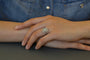Bague 54 Bague en platine avec diamant 0,90 ct F/VS1 et diamants 58 Facettes 27843-27364A
