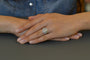 Bague 54 Bague diamant 1,06 ct H/SI2 en or 18k et platine 58 Facettes 27858-27497