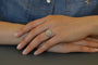 Bague 54 Bague diamant 1,20 ct F/SI1 en platine 58 Facettes 27856-27535