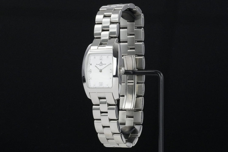 Baume & Mercier Hampton - Montre quartz en acier 58 Facettes TOT-10652