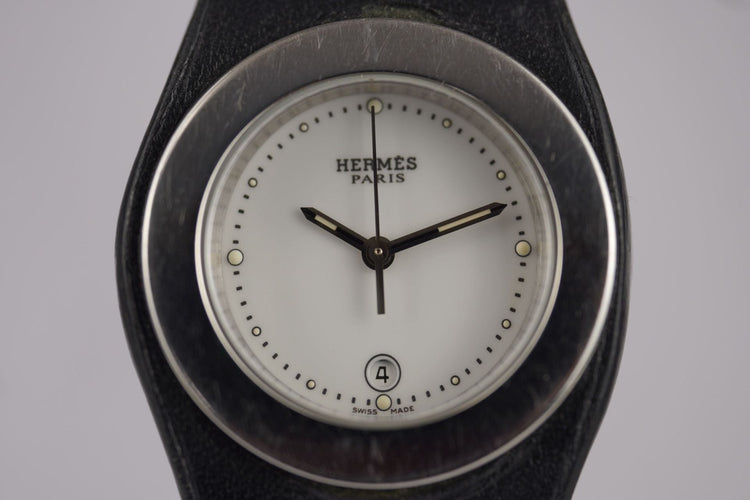 Hermès Harnais - Montre HA3.210 en acier 58 Facettes TOT-10872