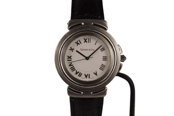 Tiffany Intaglio - Montre femme en acier et or blanc 58 Facettes TOT-10874