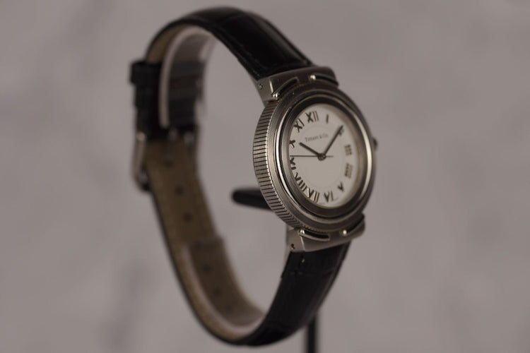 Tiffany Intaglio - Montre femme en acier et or blanc 58 Facettes TOT-10874