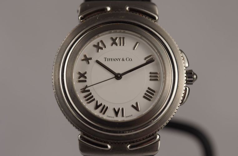 Tiffany Intaglio - Montre femme en acier et or blanc 58 Facettes TOT-10874