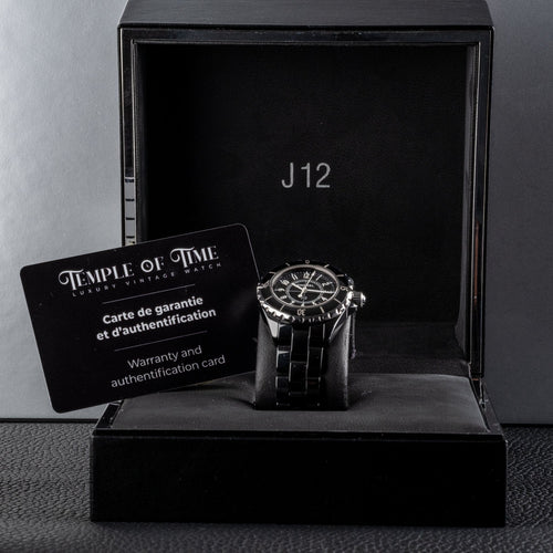 Chanel J12 - Montre H0682 en céramique noire 58 Facettes TOT-01990