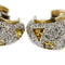 Boucles d'oreilles Pomellato Schegge - Boucles d’oreilles créoles en or 18 ct, diamants et saphirs jaunes 58 Facettes 38310