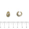Boucles d'oreilles Pomellato Schegge - Boucles d’oreilles créoles en or 18 ct, diamants et saphirs jaunes 58 Facettes 38310