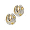 Boucles d'oreilles Pomellato Schegge - Boucles d’oreilles créoles en or 18 ct, diamants et saphirs jaunes 58 Facettes 38310