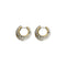 Boucles d'oreilles Pomellato Schegge - Boucles d’oreilles créoles en or 18 ct, diamants et saphirs jaunes 58 Facettes 38310