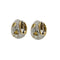 Boucles d'oreilles Pomellato Schegge - Boucles d’oreilles créoles en or 18 ct, diamants et saphirs jaunes 58 Facettes 38310