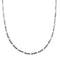 Collier Collier maille Figaro (grumette 3+1) en or blanc 18 ct 58 Facettes 33207