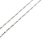 Collier Collier maille Figaro (grumette 3+1) en or blanc 18 ct 58 Facettes 33207