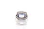 Bague 54 Bague Art déco en platine avec saphir de Ceylan et diamants 58 Facettes 27854-27749