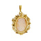 Pendentif Pendentif-broche camée ovale en or jaune 18 ct 58 Facettes 34668