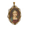 Pendentif Pendentif ovale - Madonna peinte en or jaune 18 ct 58 Facettes 8229