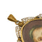 Pendentif Pendentif ovale - Madonna peinte en or jaune 18 ct 58 Facettes 8229