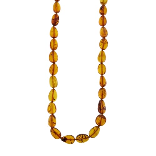 Collier Collier - Collier long en ambre avec fermoir en or jaune 18 ct 58 Facettes 27143