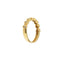 Bague 54 Bague rivière en or jaune 18 ct avec diamants 0,16 ct 58 Facettes 23130