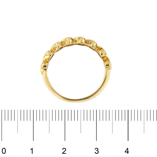 Bague 54 Bague rivière en or jaune 18 ct avec diamants 0,16 ct 58 Facettes 23130