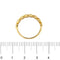 Bague 54 Bague rivière en or jaune 18 ct avec diamants 0,16 ct 58 Facettes 23130