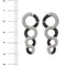 Boucles d'oreilles Boucles d’oreilles pendantes en or blanc 18 kt avec diamants 58 Facettes 25641