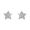 Boucles d'oreilles Boucles d’oreilles puces étoile en or blanc 18 ct et diamants 0,71 ct 58 Facettes 25593
