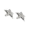 Boucles d'oreilles Boucles d’oreilles puces étoile en or blanc 18 ct et diamants 0,71 ct 58 Facettes 25593