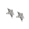 Boucles d'oreilles Boucles d’oreilles puces étoile en or blanc 18 ct et diamants 0,71 ct 58 Facettes 25593
