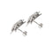 Boucles d'oreilles Boucles d’oreilles puces étoile en or blanc 18 ct et diamants 0,71 ct 58 Facettes 25593