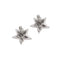 Boucles d'oreilles Boucles d’oreilles puces étoile en or blanc 18 ct et diamants 0,71 ct 58 Facettes 25593