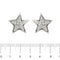 Boucles d'oreilles Boucles d’oreilles puces étoile en or blanc 18 ct et diamants 0,71 ct 58 Facettes 25593