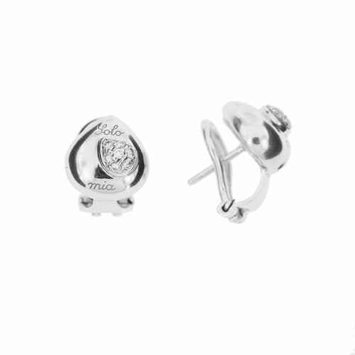 Boucles d'oreilles Chimento Solo Mia - Boucles d’oreilles goutte en or blanc et diamants 58 Facettes 13985