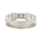 Bague 53 Tiffany & Co Atlas - Bague alliance en or blanc 18 ct et diamants 0,15 ct 58 Facettes 30977