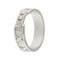 Bague 53 Tiffany & Co Atlas - Bague alliance en or blanc 18 ct et diamants 0,15 ct 58 Facettes 30977