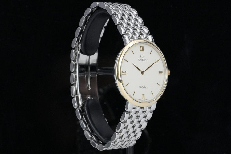 Omega De Ville - Montre quartz en acier 58 Facettes TOT-01792