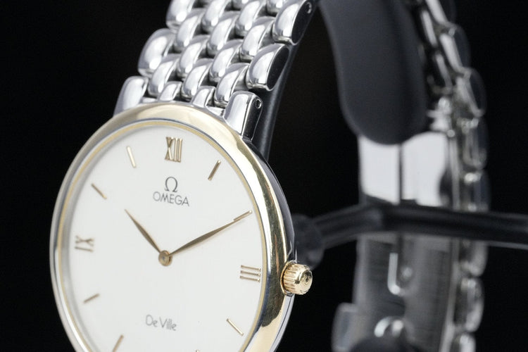Omega De Ville - Montre quartz en acier 58 Facettes TOT-01792