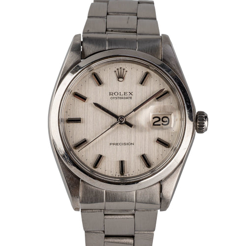Rolex Oyster Date Precision - Montre Linen en acier 58 Facettes TOT-02172