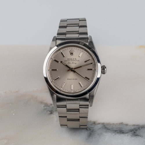 Rolex Air-King - Montre Oyster Perpetual Precision en acier 58 Facettes TOT-02153