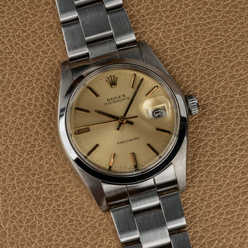 Rolex Oyster Precision Date - Montre en acier référence 6694 58 Facettes TOT-02026