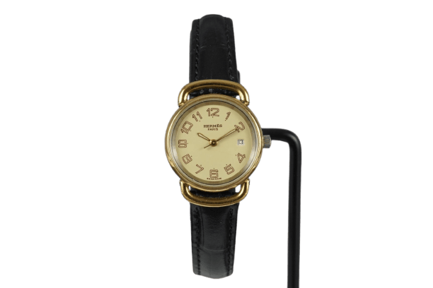 Montre Hermès Pullman - Montre femme plaquée or 58 Facettes TOT-11259