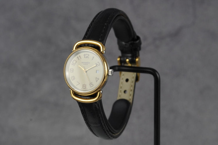 Montre Hermès Pullman - Montre femme plaquée or 58 Facettes TOT-11259