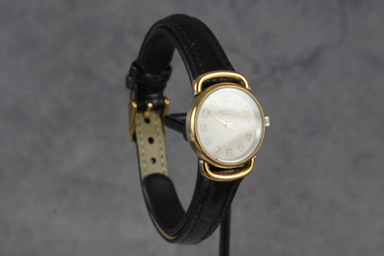 Montre Hermès Pullman - Montre femme plaquée or 58 Facettes TOT-11259