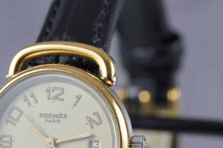 Montre Hermès Pullman - Montre femme plaquée or 58 Facettes TOT-11259